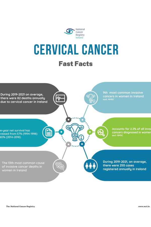 An factsheet that lists facts about cervical cancer