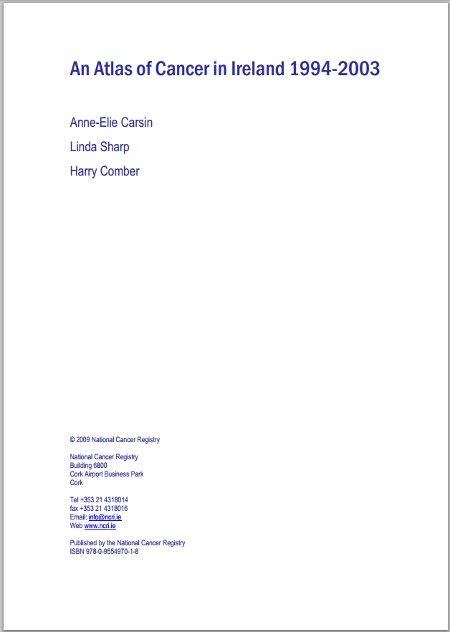 An atlas of cancer in Ireland 1994-2003