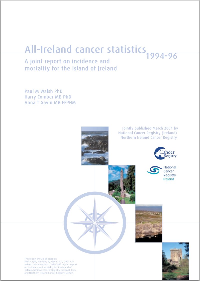 All Ireland Cancer Statistics 1994-1996