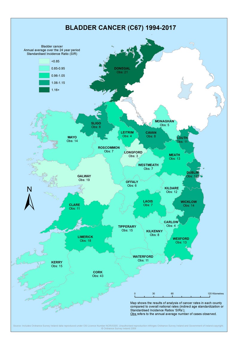 Bladder 1994-2017 annual average