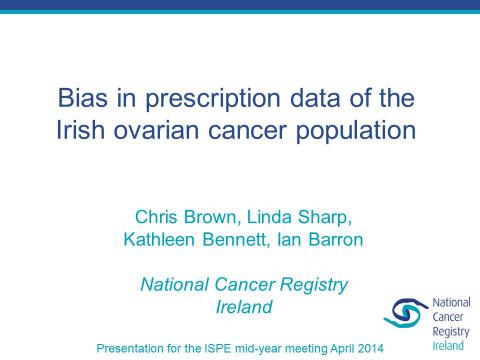 Image for Bias in prescription data of the Irish ovarian cancer population.
