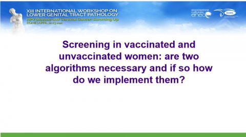 Image for Screening in vaccinated and unvaccinated women: are two algorithms necessary and if so how do we implement them?