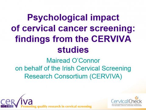 Image for Psychological impact of cervical cancer screening:  findings from the CERVIVA studies