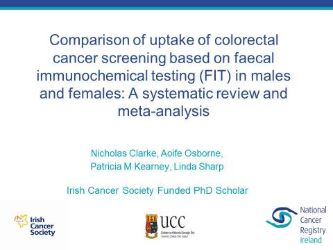 Image for Comparison of uptake of colorectal cancer screening based on faecal immunochemical testing (FIT) in males and females: a systematic review and meta-analysis