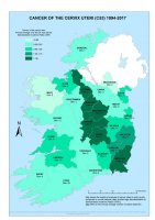 Cervix uteri 1994-2017 annual average