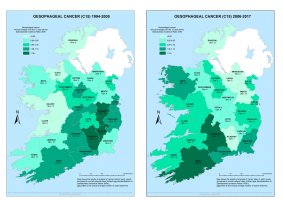 Oesophagus 1994-2005 & 2006-2017 annual average