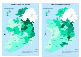 Stomach 1994-2005 & 2006-2017 annual average